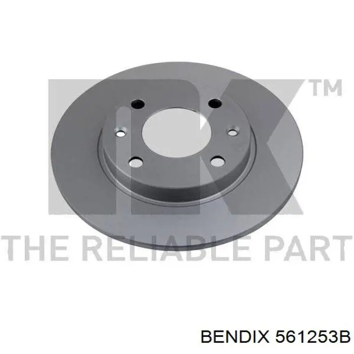 Гальмівні диски передні 561253B Jurid/Bendix