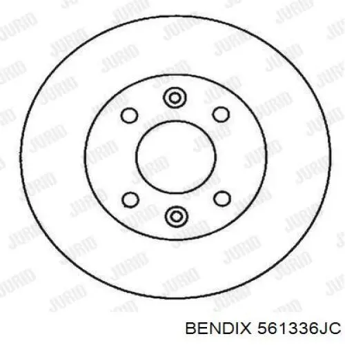 561336JC Jurid/Bendix диск гальмівний передній