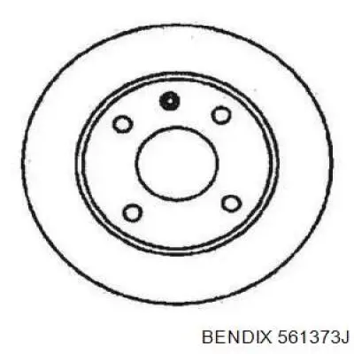 Гальмівні диски передні 561373J Jurid/Bendix