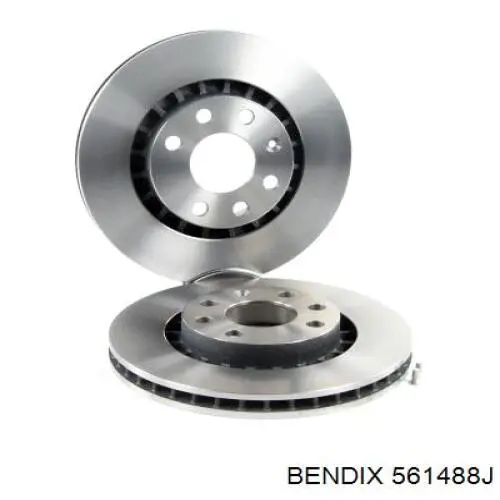 Гальмівні диски передні 561488J Jurid/Bendix