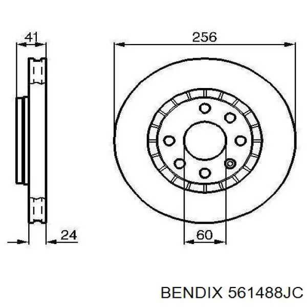 Купити 561488JC Jurid/Bendix Ротор гальмівний