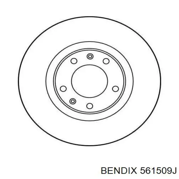 Диск переднього гальма Jurid/Bendix 561509J ціна, від 42.69 USD