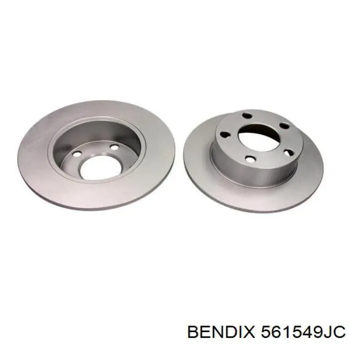 Диск гальмівний задній Jurid/Bendix 561549JC