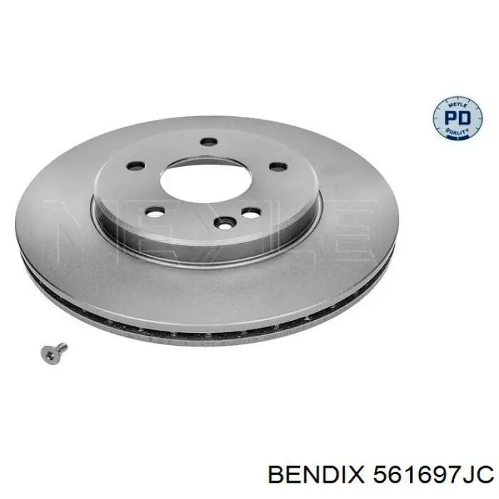 Диск гальмівний передній Jurid/Bendix 561697JC