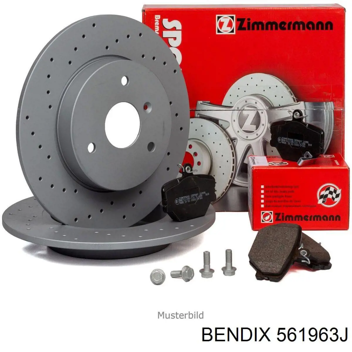 Задні дискові гальма Jurid/Bendix 561963J ціна, від 30.32 USD