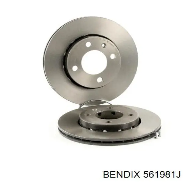 Гальмівні диски передні 561981J Jurid/Bendix