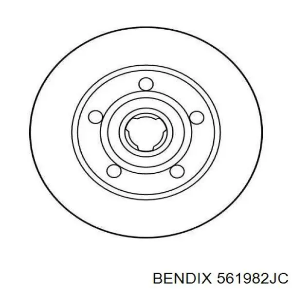 Купити 561982JC Jurid/Bendix Диск заднього гальма