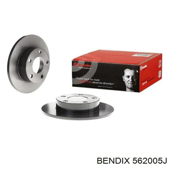 Диск гальмівний задній Jurid/Bendix 562005J