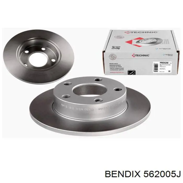 562005J Jurid/Bendix Дискові гальма