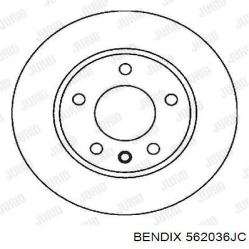 Купити 562036JC Jurid/Bendix Диск заднього гальма