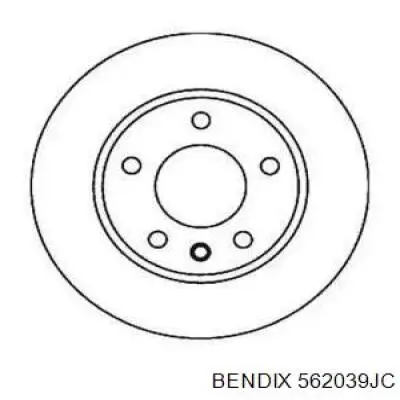 562039JC Jurid/Bendix диск гальмівний передній