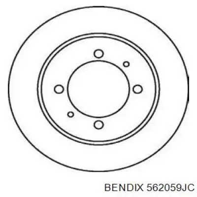 Задні дискові гальма Jurid/Bendix 562059JC ціна, від 25.68 USD