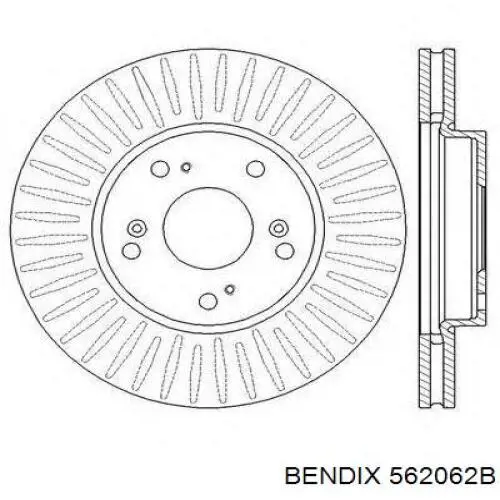 562062B Jurid/Bendix Дискові гальма