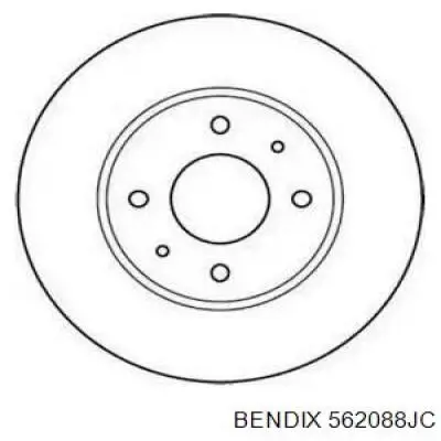 Купити 562088JC Jurid/Bendix Ротор гальмівний