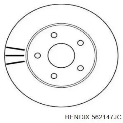 Купити 562147JC Jurid/Bendix Ротор гальмівний