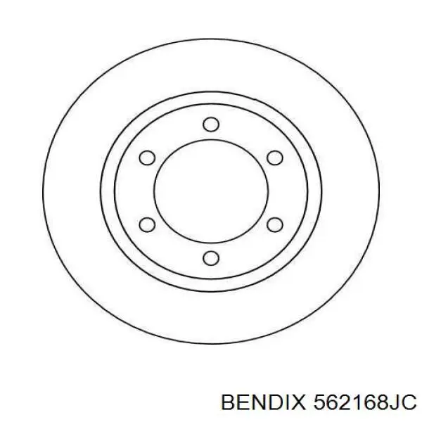Диск переднього гальма Jurid/Bendix 562168JC ціна, від 44.06 USD