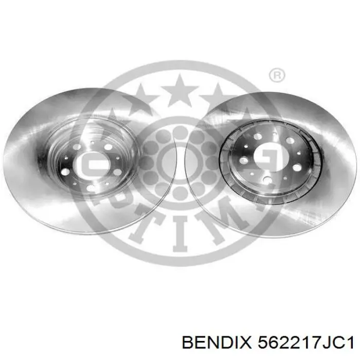 Гальмівні диски передні 562217JC1 Jurid/Bendix