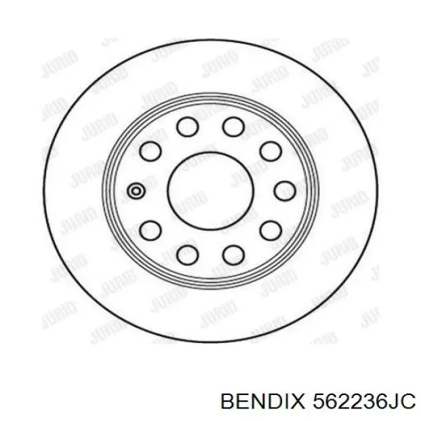 Гальмівні диски 562236JC Jurid/Bendix