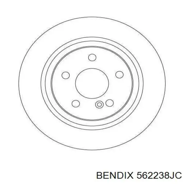 Задні дискові гальма Jurid/Bendix 562238JC ціна, від 26.48 USD