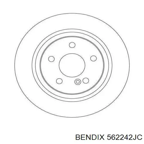 Задні дискові гальма Jurid/Bendix 562242JC ціна, від 44.01 USD