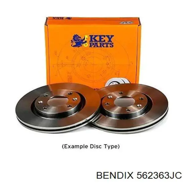Гальмівні диски передні 562363JC Jurid/Bendix