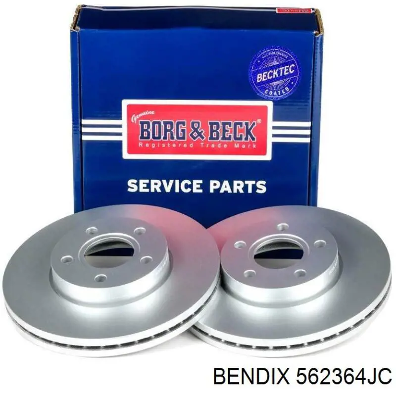 Диск гальмівний передній Jurid/Bendix 562364JC