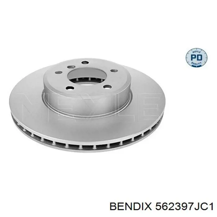 Диск гальмівний передній Jurid/Bendix 562397JC1