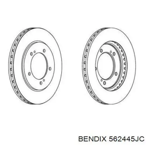 Купити 562445JC Jurid/Bendix Ротор гальмівний