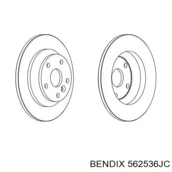 Гальмівні диски 562536JC Jurid/Bendix