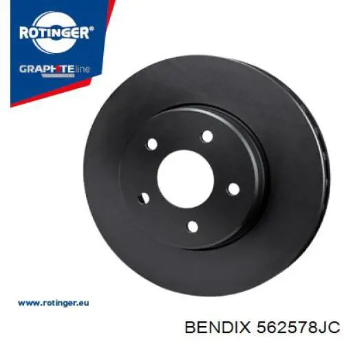 Диск переднього гальма Jurid/Bendix 562578JC ціна, від 46.24 USD