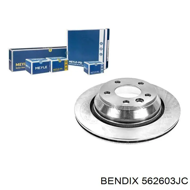 Диск гальмівний задній Jurid/Bendix 562603JC