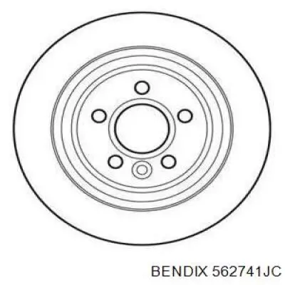 Диск переднього гальма Jurid/Bendix 562741JC ціна, від 50.43 USD