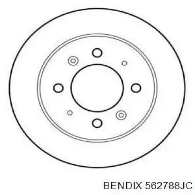 Задні дискові гальма Jurid/Bendix 562788JC ціна, від 26.66 USD