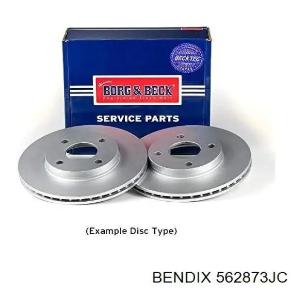 Гальмівні диски передні 562873JC Jurid/Bendix