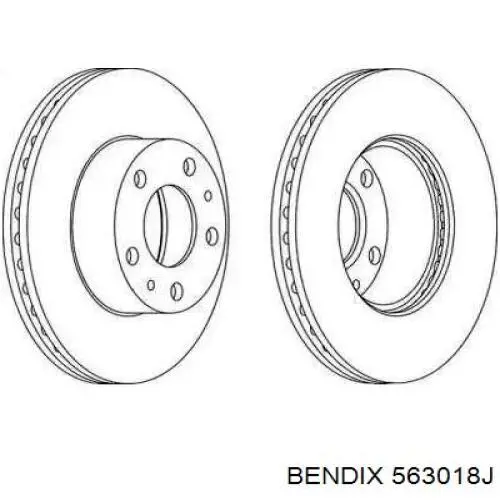 Купити 563018J Jurid/Bendix Ротор гальмівний