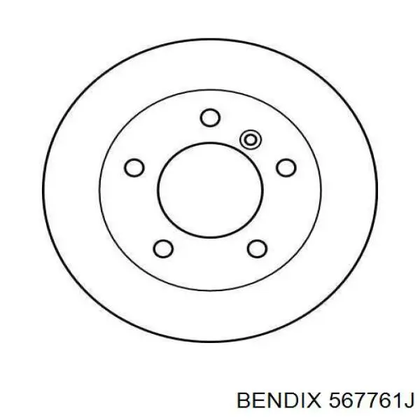 Купити 567761J Jurid/Bendix Диск заднього гальма