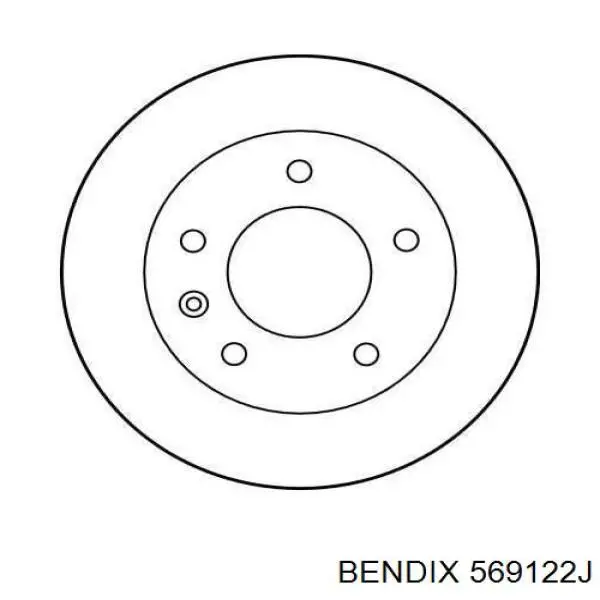 Диск переднього гальма Jurid/Bendix 569122J ціна, від 41.95 USD