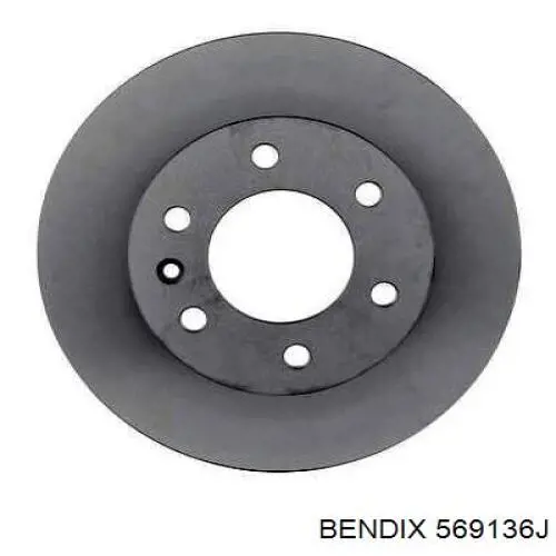 Диск гальмівний передній Jurid/Bendix 569136J