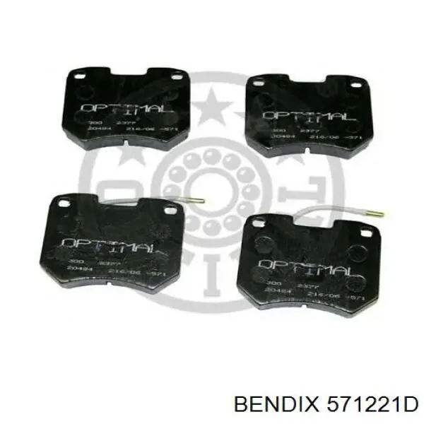 Купити 571221D Jurid/Bendix Колодки гальмівні передні, дискові
