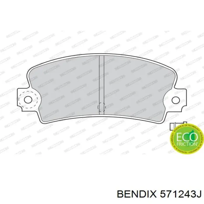 Задні гальмівні колодки Jurid/Bendix 571243J ціна, від 14.10 USD
