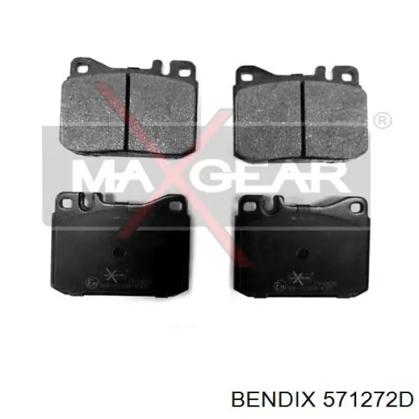 571272D Jurid/Bendix Передні гальмівні колодки