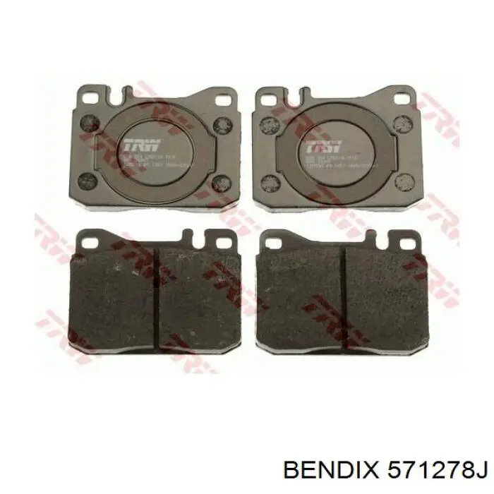 Передні тормозні колодки 571278J Jurid/Bendix