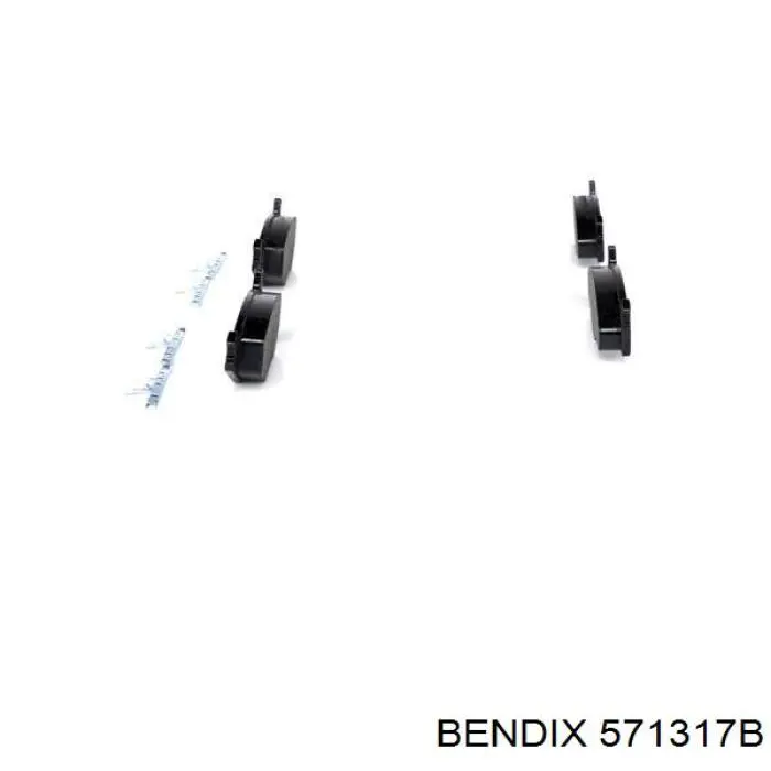 Гальмівні колодки Jurid/Bendix 571317B ціна, від 12.24 USD