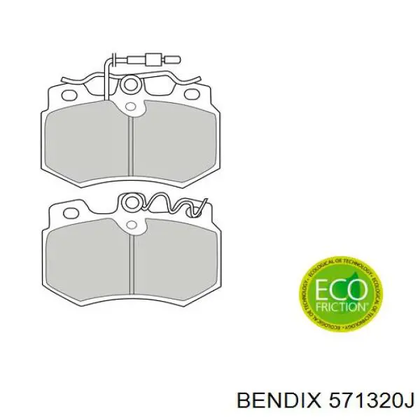 Передні тормозні колодки 571320J Jurid/Bendix
