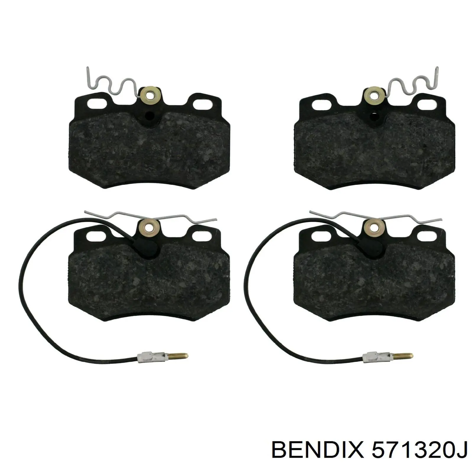 571320J Jurid/Bendix колодки гальмівні передні, дискові