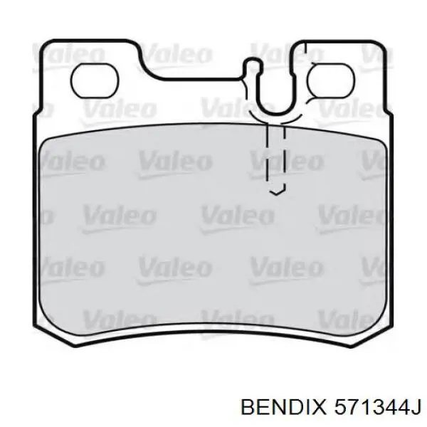 Задні дискові колодки Jurid/Bendix 571344J