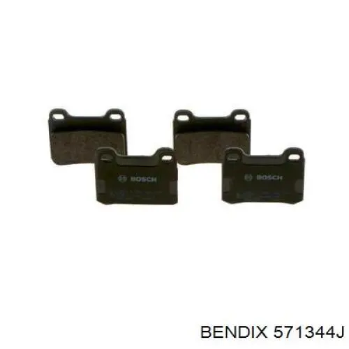 571344J Jurid/Bendix Колодки гальмівні задні, дискові