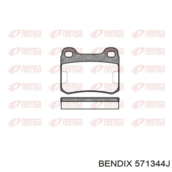 Купити 571344J Jurid/Bendix Задні колодки