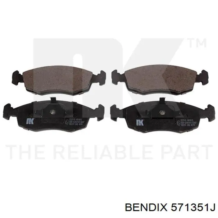 Гальмівні колодки Jurid/Bendix 571351J ціна, від 17.41 USD