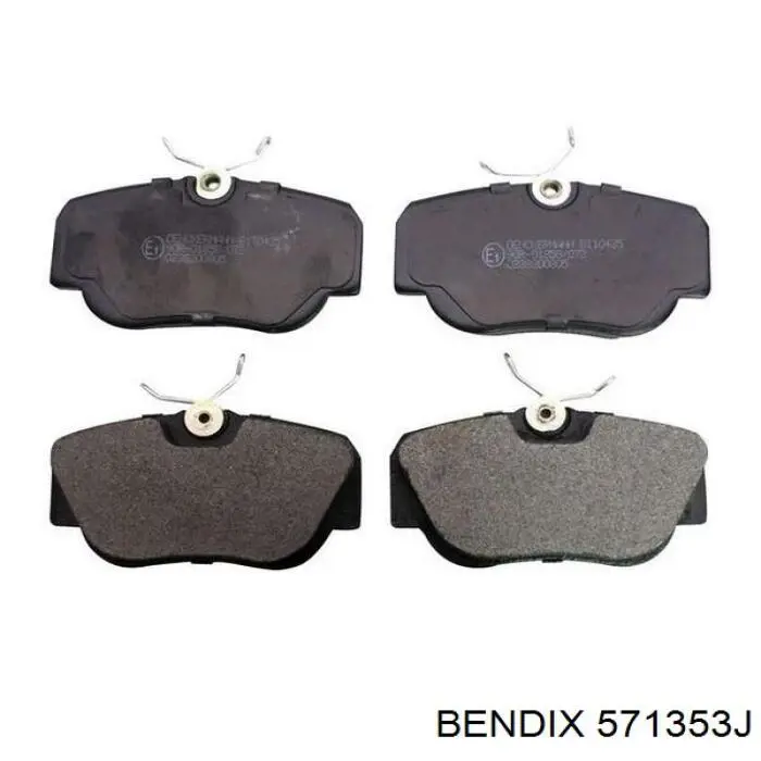 571353J Jurid/Bendix колодки гальмівні передні, дискові